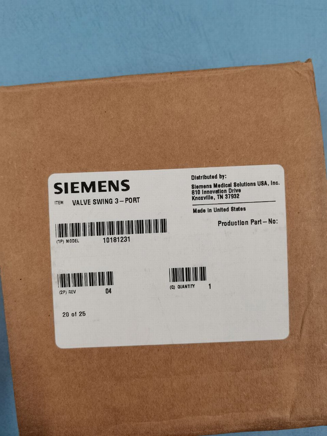 Запчасти циклотрона Siemens Eclipse HP 10181231 valve swing 3 port ac3w