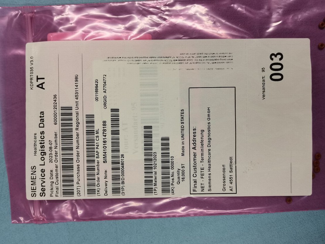 Запчасти циклотрона Siemens Eclipse HP 10212023 o-ring 056 id viton brn